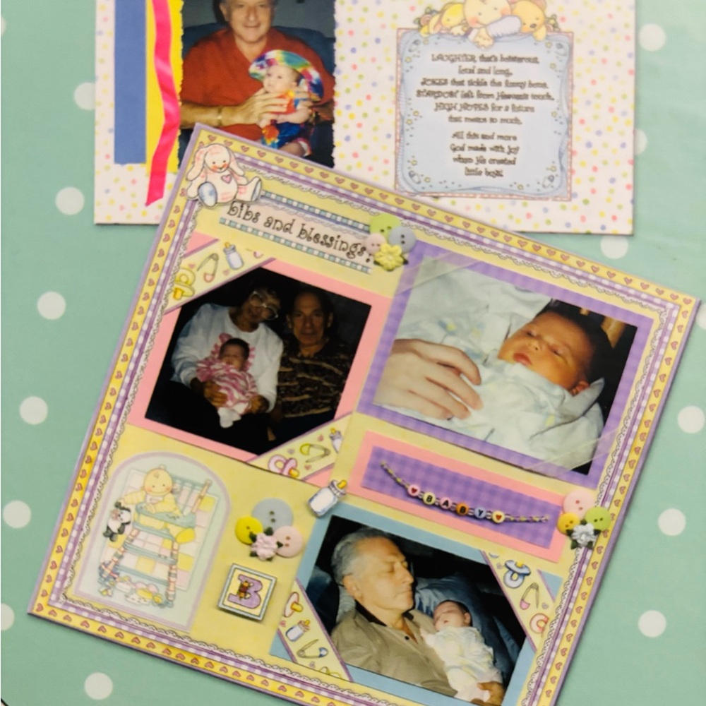 Large Baby Keepsake Scrapbook Keepsake Kit w/ Extras - Picture 12 of 14